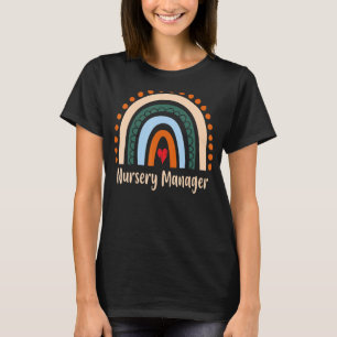 Kinderzimmer Manager Boho Rainbow Abschluss Vielen T-Shirt