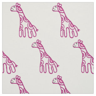 Kinderzimmer mit kleinen rosa Giraffen Stoff