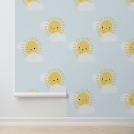 Kinderzimmer Neutrales Niedliches Sonnenlicht Kind Tapete