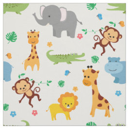 Kinderzimmer "niedlich Safari Animals" Stoff