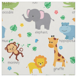 Kinderzimmer "niedlich Safari Animals" Stoff