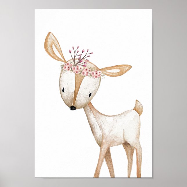 Kinderzimmer Poster - Waldtiere (Vorne)