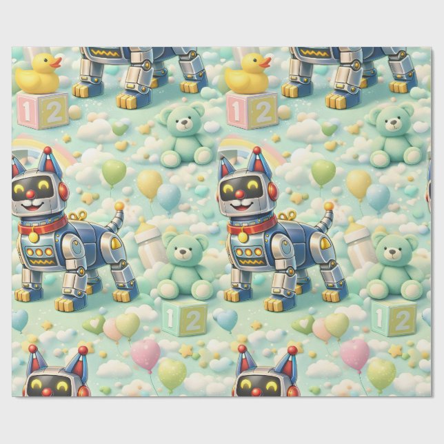 Kinderzimmer Premium-Geschenkpapier Geschenkpapier (Flach)