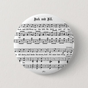 Kinderzimmer Rhyme Jack und Jill Button
