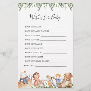 Kinderzimmer Rhymes Baby Dusche Wünsche für Baby