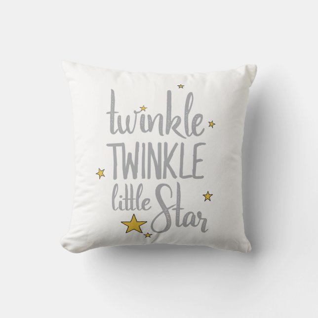 Kinderzimmer Rhymes Image Twinkle Twinkle Little D Kissen (Vorderseite)