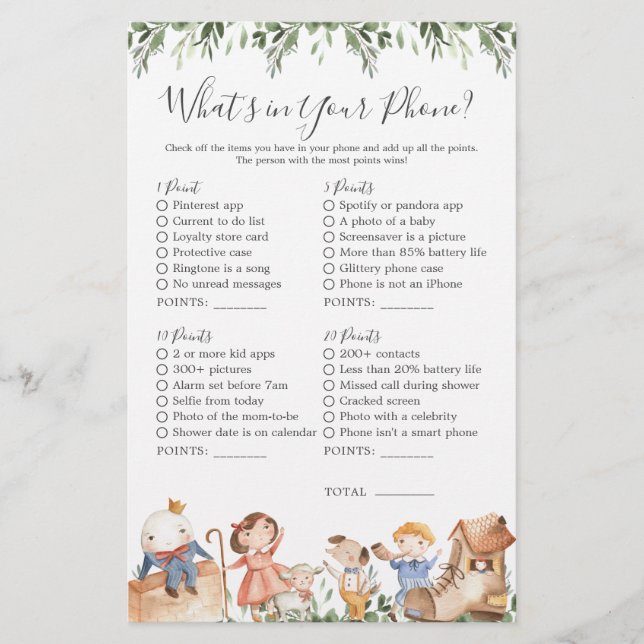 Kinderzimmer Rhymes Kinderdusche Was ist in Ihrem  (Vorderseite)