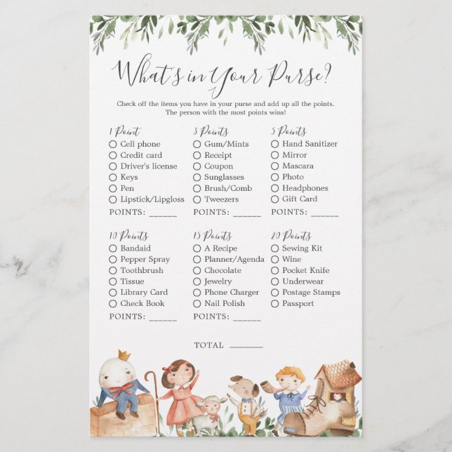 Kinderzimmer Rhymes Kinderdusche Was ist in Ihrer  (Vorderseite)