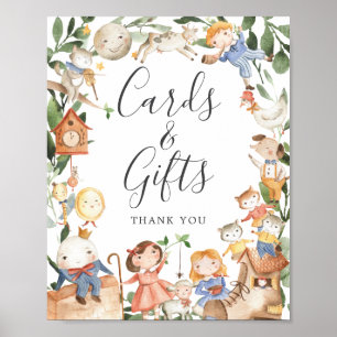 Kinderzimmer Rhymes Kinderduschkarten und Geschenk Poster