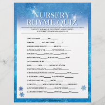 Kinderzimmer Rhymes Quiz [Snowy Blue]