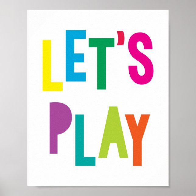 Kinderzimmer Spielzimmer Dekoration Art Print Colo (Vorne)