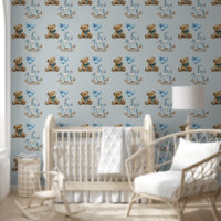 Kinderzimmer Teddy & Rocking Horse Peel & Stick