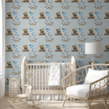 Kinderzimmer Teddy & Rocking Horse Peel & Stick