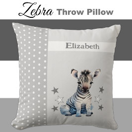Kinderzimmer tragen den Namen niedlich zebra gray  Kissen