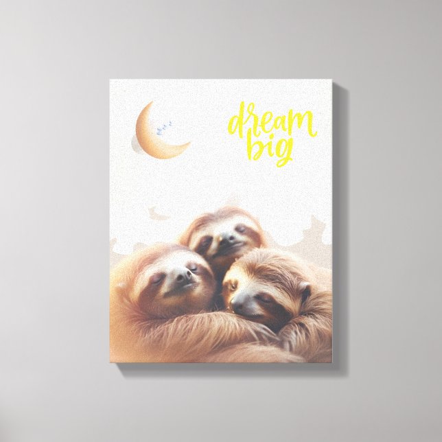 Kinderzimmer wall Art - Canvas Print - Traum Groß Leinwanddruck (Vorderseite)
