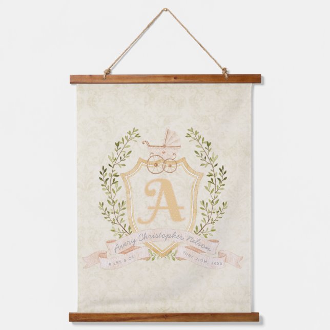 Kinderzimmer Wandteppich Mit Holzrahmen (Vorderseite)