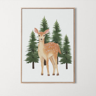 Kinderzimmer Watercolor Woodland Poster