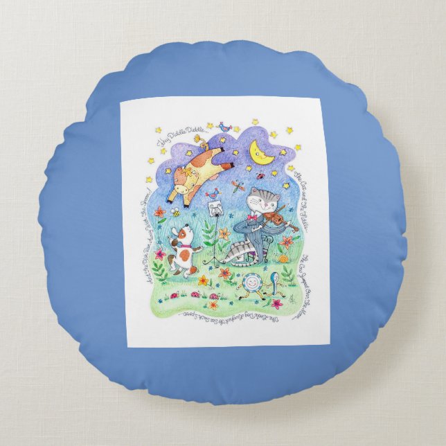 Kinderzimmerthrow-Kissen Rundes Kissen (Vorderseite)