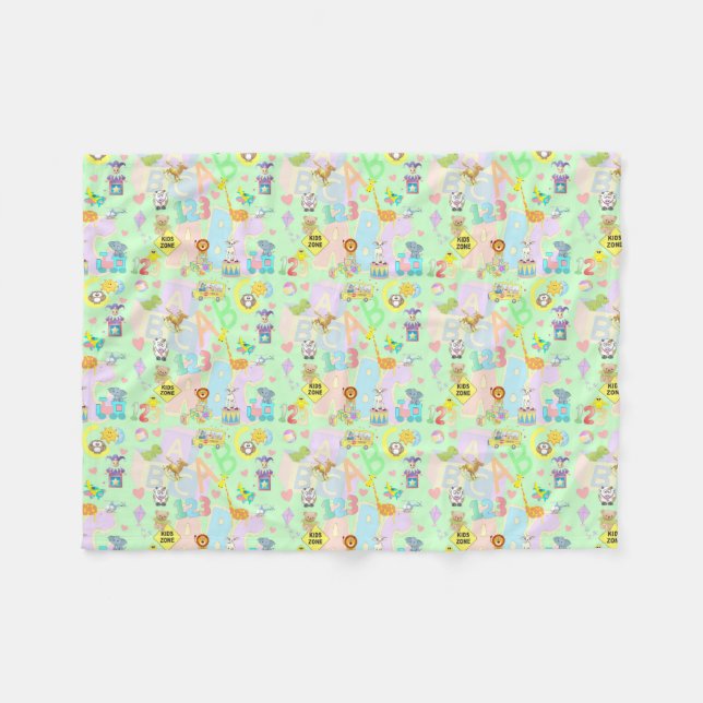 Kinderzone Fleecedecke (Vorderseite (Horizontal))