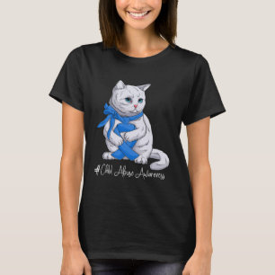 Kindesmissbrauch Sensibilisierungsmonat Blauer Sch T-Shirt