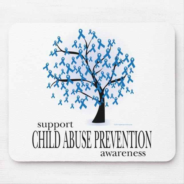 Kindesmissbrauch-Verhinderungs-Baum Mousepad (Vorne)
