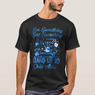 Kindesmissbrauchsbewusstsein sieht etwas, das etwa T-Shirt