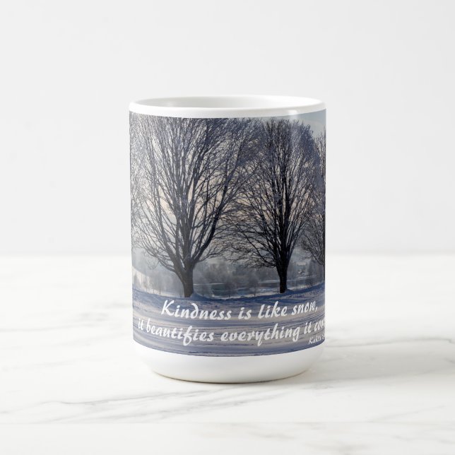 Kindheit ist wie Schnee - Kahlil Gibran Zitat Kaffeetasse (Mittel)