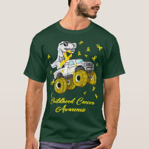 Kindheit Krebs Bewusstsein Dinosaurier Monster Tru T-Shirt