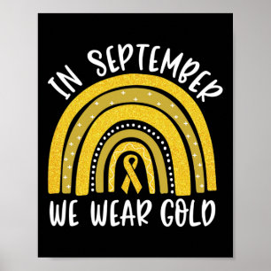 Kindheit Krebsbewusstsein Regenbogen Im September Poster