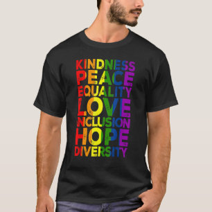 Kindheit Peace Equality Diversity Human Rights Lgb T-Shirt