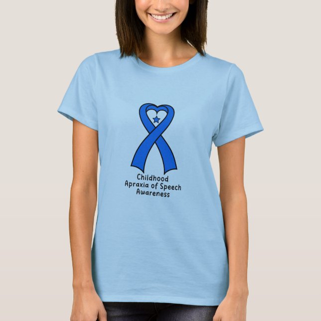 Kindheits-Apraxie des Sprache-Herz-Bandes mit T-Shirt (Vorderseite)
