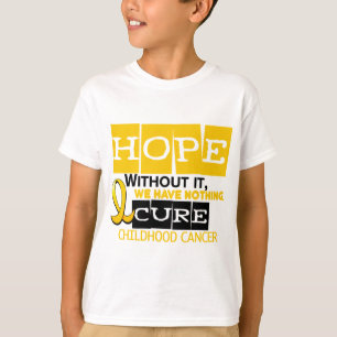 Kindheits-Krebs-Bewusstsein HOFFNUNG 2 T-Shirt