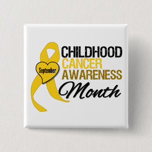 Kindheits-Krebs-Bewusstseins-Monats-Band September Button