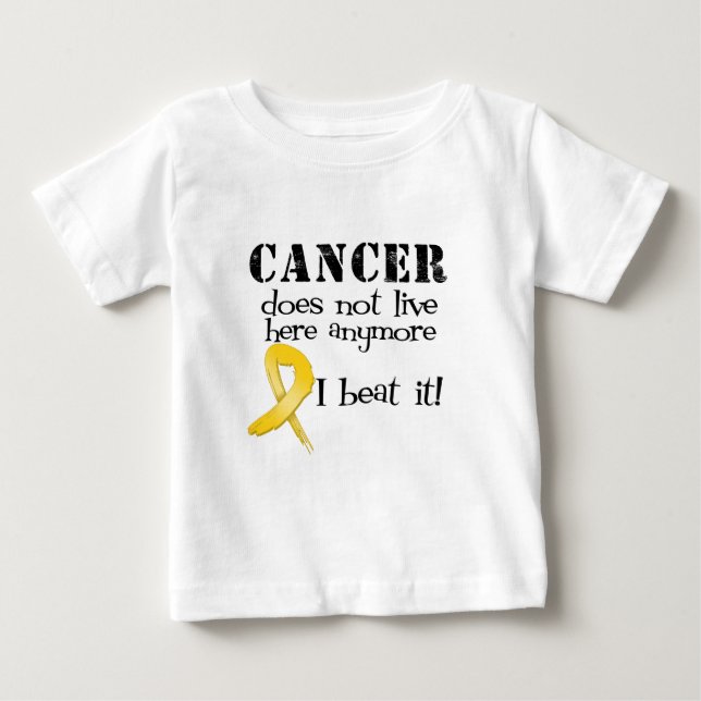 Kindheits-Krebs lebt nicht hier mehr Baby T-shirt (Vorderseite)