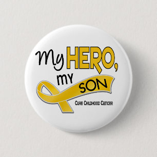 Kindheits-Krebs MEIN HELD MEIN SOHN 42 Button