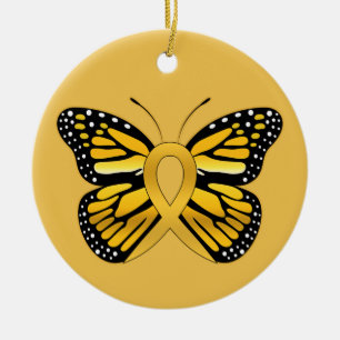 Kindheits-Krebs-Schmetterlings-Bewusstseins-Band Keramikornament