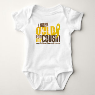 Kindheits-Krebs TRAGE ICH GOLD FÜR MEINEN COUSIN Baby Strampler