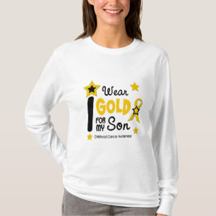 Kindheits-Krebs trage ich Gold für meinen Sohn 12 T-Shirt