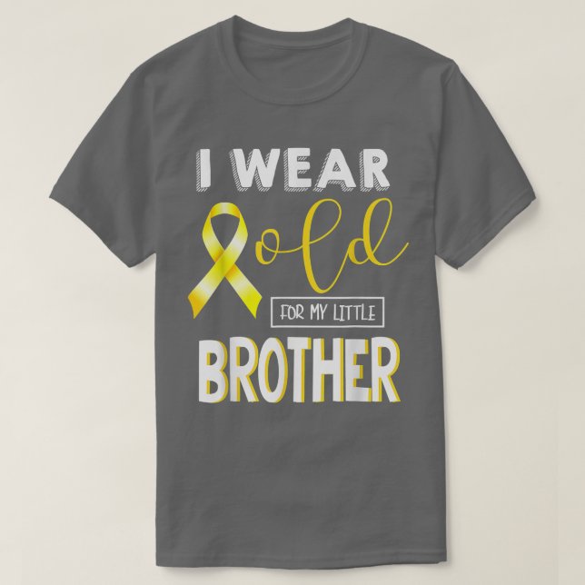 Kindheitskrebs-Bewusstsein trage ich Gold für mein T-Shirt (Design vorne)