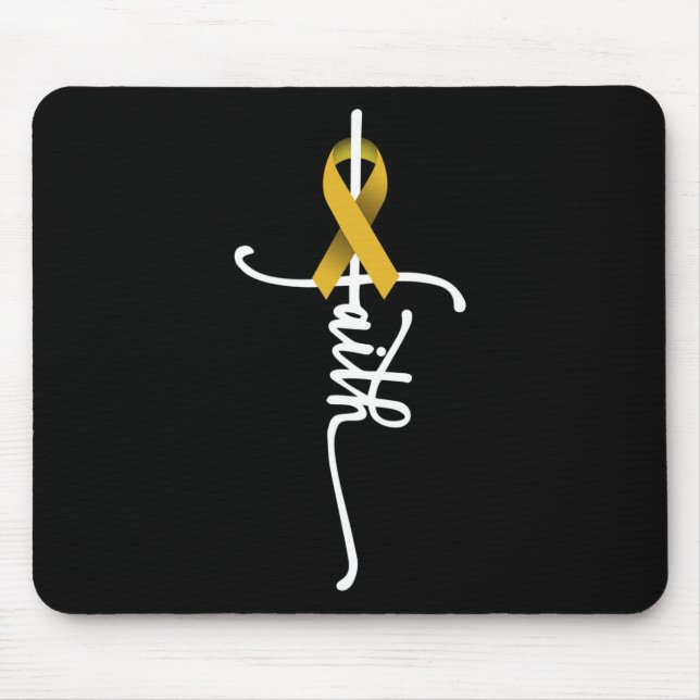 Kindheitskrebs Glaube Kindheitskrebs-Bewusstsein  Mousepad (Vorne)