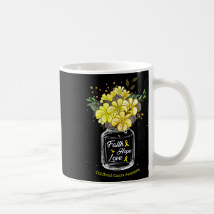 Kindheitskrebs Glaube Liebe Hoffnung Blumen Glas B Kaffeetasse