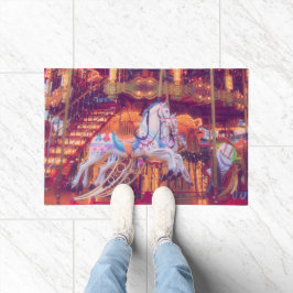 Kindheitstraum - alte Pferdekleider Fußmatte