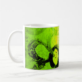 Kindische Blumen von Duvall (in grün) Kaffeetasse