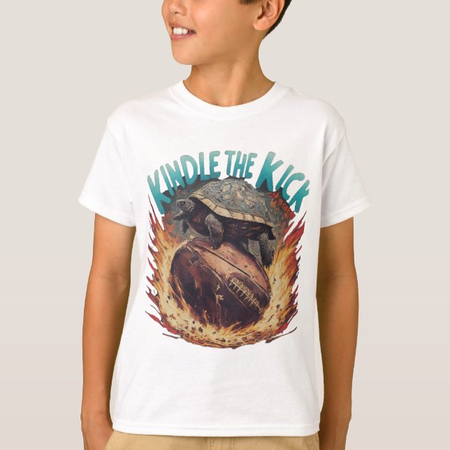 Kindle das Kick-T - Shirt-Design T-Shirt (Vorderseite)
