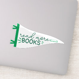 Kindle Read more Books & Pennant Flag Green buchen Aufkleber