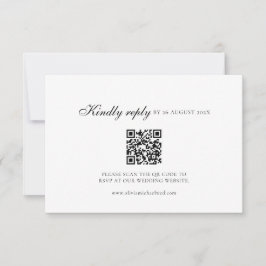Kindly Antwort Skript Minimal QR Code Hochzeit