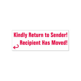 "Kindly Return to Sender", "Der Empfänger hat sich Permastempel