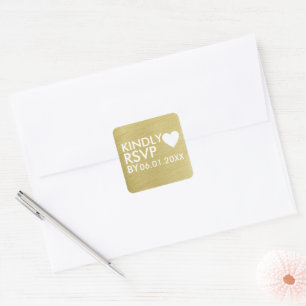 Kindly UAWG Wedding Quadratischer Aufkleber