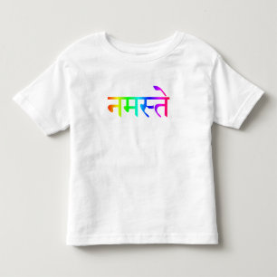KindNamaste Regenbogen-Shirt Kleinkind T-shirt