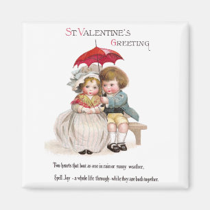 Kind'Neath RegenschirmVintager Valentine Magnet